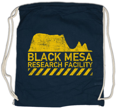 Black Mesa Turnbeutel Research Logo Symbol Schild Facility Gamer Firmenlogo