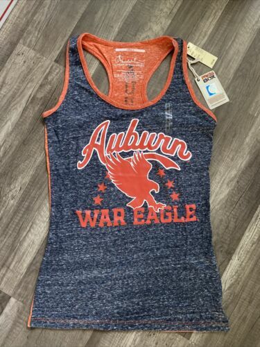 Top sin mangas para mujer Auburn War Eagle caja de prensa - Imagen 1 de 5