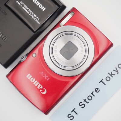 N MINT] Canon IXY 120 PowerShot Elph 135 Digital Camera 16.0MP Red