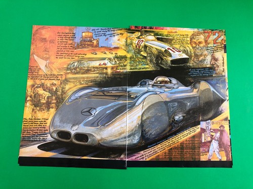MERCEDES BENZ 100 YEARS CELEBRATION ORIGINAL PRINT AD 9 PAGE ROAD TEST PRINTED - Picture 4 of 5