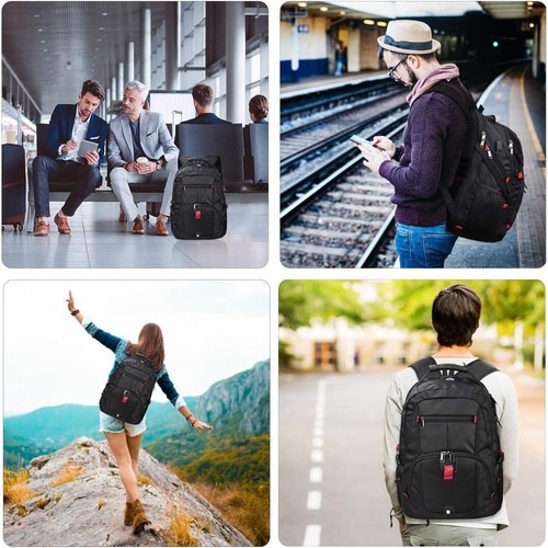 Mochilas De Hombre Grandes Impermeable Antirrobo Escolares Para Viajes Negocios - Picture 9 of 9