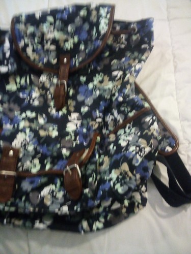 Aeropostale backpack school travel handbag bag-- floral - Picture 3 of 7