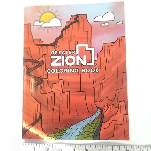 Greater Zion Coloring Book About Greater Zion Tourism Office, Illustrated 32 Pgs - Picture 4 of 4
