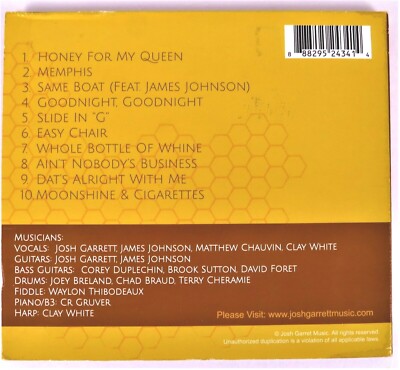 【中古】 Honey for My Queen JoshGarrettBand HONEY FOR MY QUEEN By The Josh Garrett Band - CD Excellent