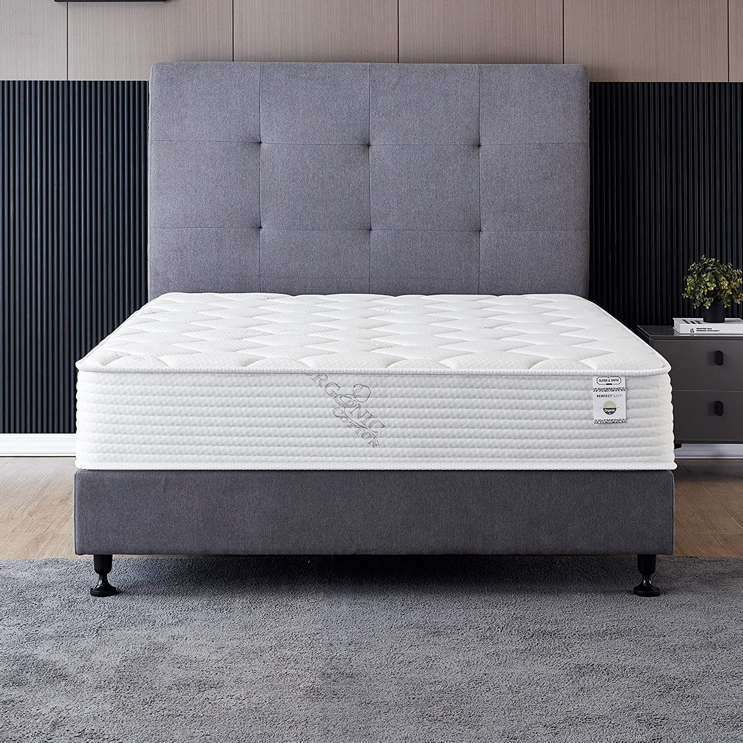 Queen Size Mattress - 10 Inch Cool Memory Foam & Spring Hybrid Mattress with Bre