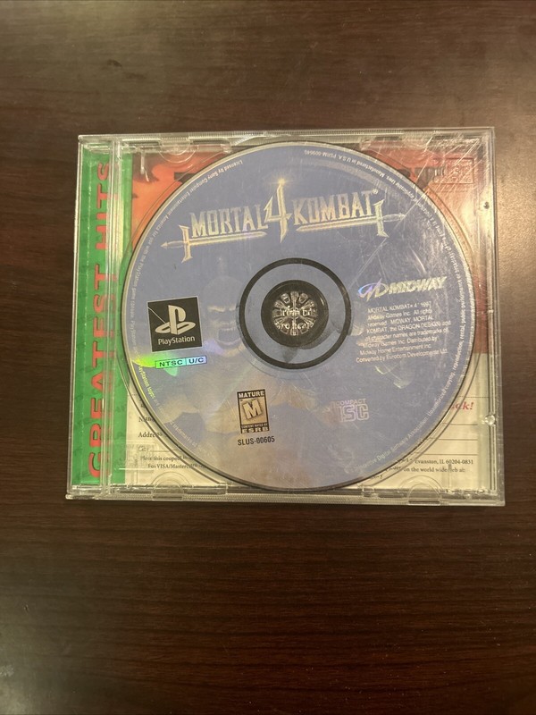 Mortal Kombat 4 Ps1 (Greatest Hits) NO MANUAL