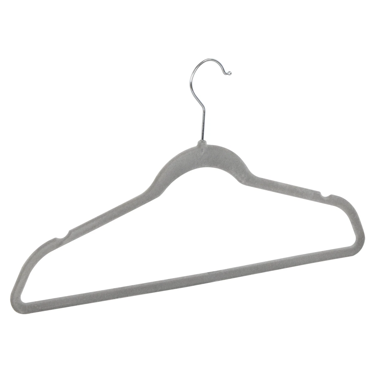 High-grade Coat Hanger (100 Pack) Flocked Clothes Hangers W/ Non