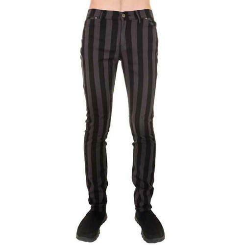 MENS INDIE PUNK RETRO 60S 80S BLACK 
