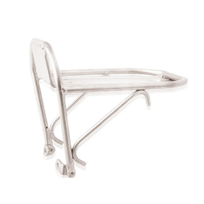portapacchi anteriore city bike 24 - 26 - 28 silver MV-TEK bicicletta
