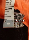 Large Chunky Silver Tone Gunmetal Grey Gray Metallic Black Rhinestonen Ring — photo 5