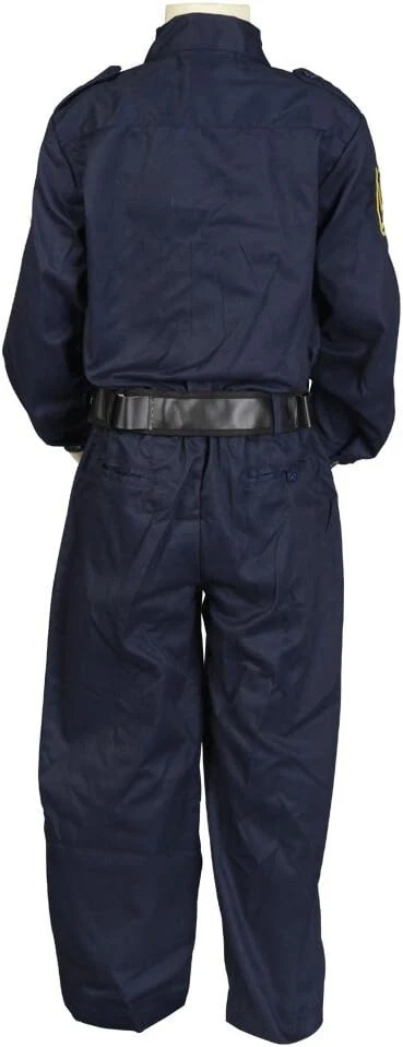 Traje de oficial de policía Aeromax Jr., talla 8/10 con gorra de policía, insignia y cinturón Foto 4 de 4
