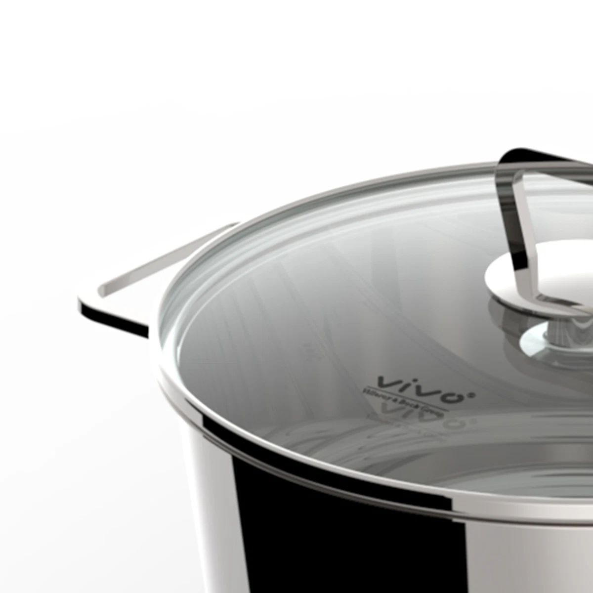Vivo 24 cm Casserole Pan With Lid Suitable for All Stoves Stay 