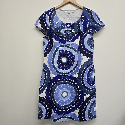 chinese dress ladies Linen Shift Dress-Navy Embrodiery main image 1