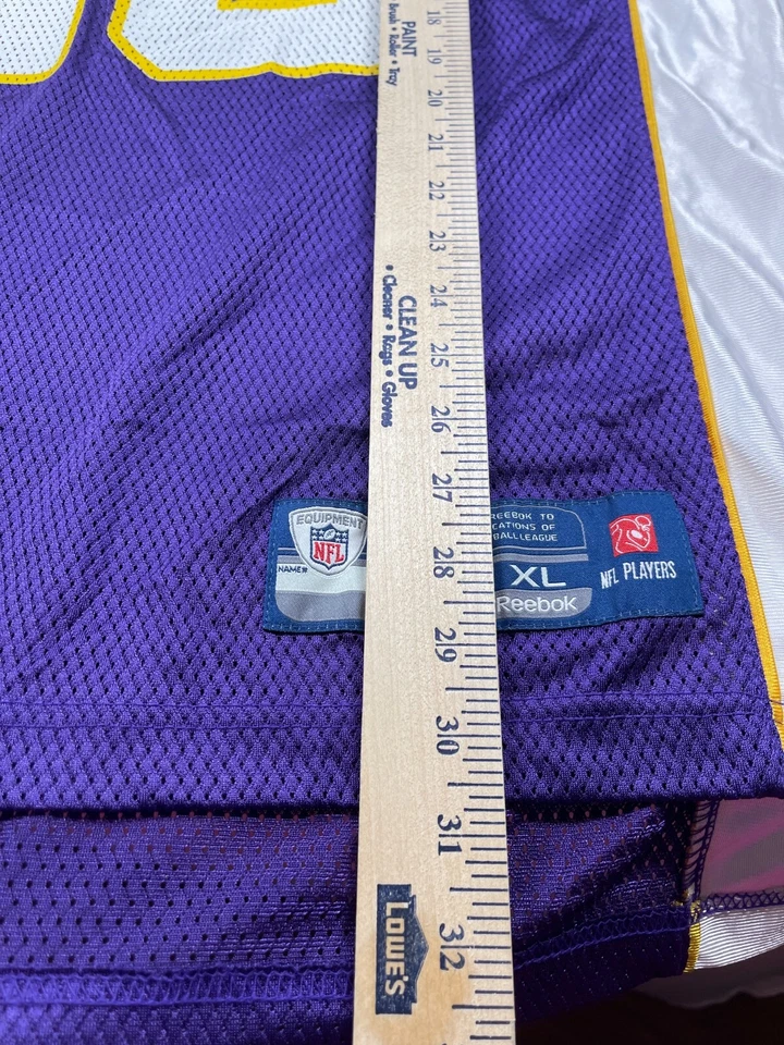 Minnesota Vikings Jersey Peterson #28 XL Extra Large Reebok NFL Equipment - Image 3 of 4