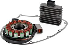 Magneto Coil Stator + Voltage Regulator + Gasket Assy Fit for Kawasaki VN900 Cla