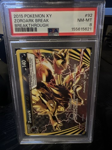 Zoroark BREAK graded PSA 8 for sale on eBay