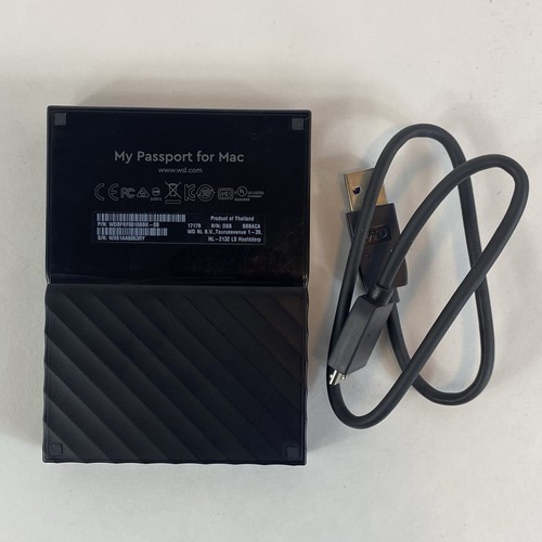 WD My Passport 1TB Portable External Hard Drive For Mac With Cable TESTED WORKS - Picture 4 of 14