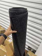 NOTRAX 136S0310CH Carpeted Runner,Charcoal,3ft. x 10ft. 25PP97