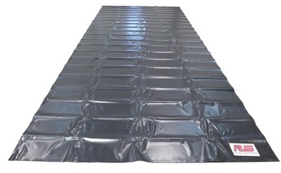RJS Racing Equipment 12000601 PIT MAT - 22oz Vinyl - 10x20 BLACK