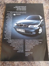 DAEWOO NUBIRA SALOON ESTATE LEGANZA SALOON CAR 1998 ADVERT FILE 60