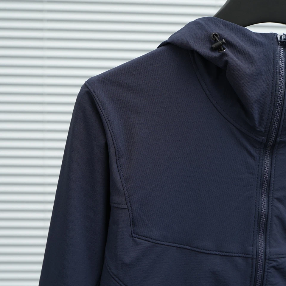 Chaqueta con Capucha Arc Gamma Suave Impermeable Senderismo Pájaro Azul Marino Prendas de abrigo Abrigo Foto 4 de 4