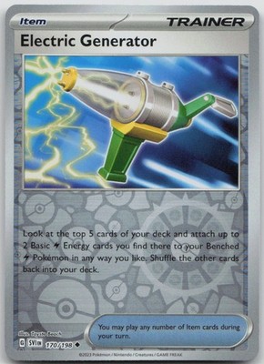 Electric Generator Reverse Holo SV01: Scarlet & Violet Base Set 170/198 NM