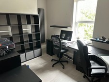IKEA office furniture in Ash black
