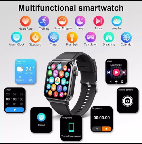 Donerton Smart Watch for Men Women Answer/Make Calls, 1.85" Touch Screen - Zdjęcie 3 z 13