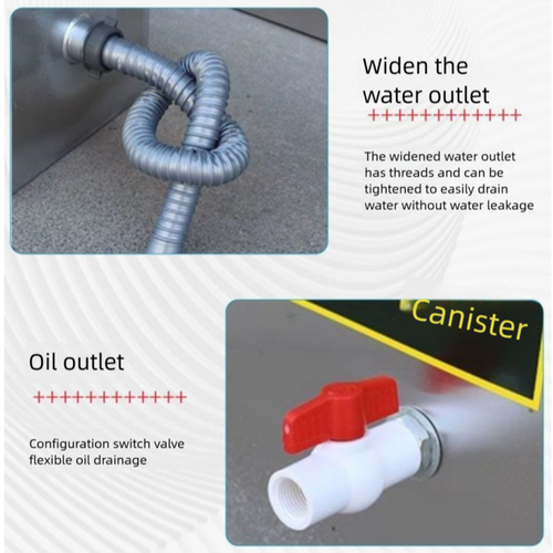 Widened Inlet Outlet Sink Oil Water Separator Kitchen Catering - Picture 4 of 16