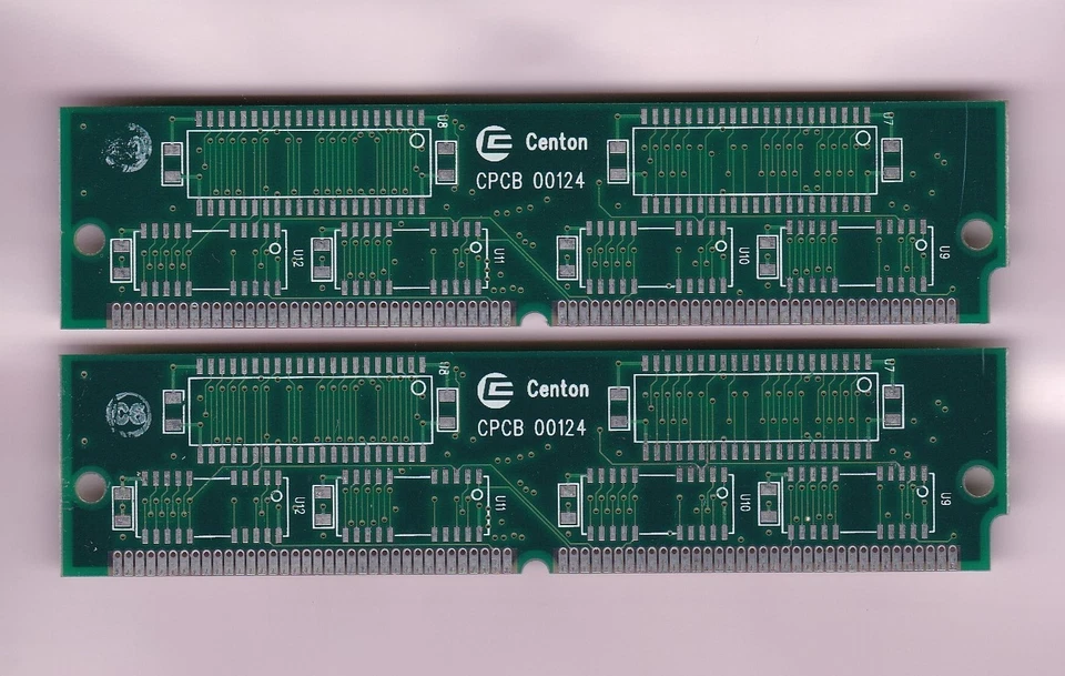 Kit de memoria 8 MB 2x4 MB 72 pines Simm FPM 60ns CENTON NO PARIDAD 5V 1Mx32 rango único Foto 2 de 3