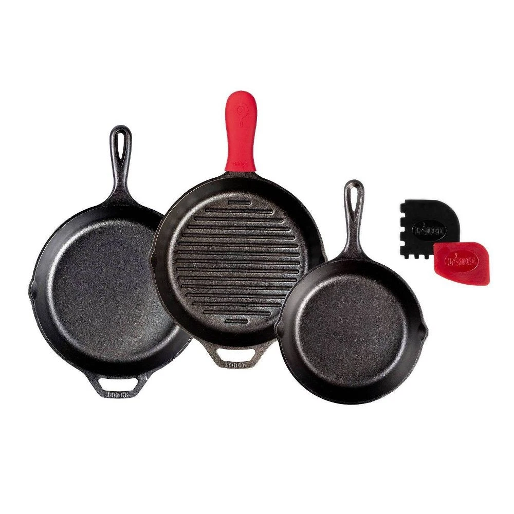 Lodge Seasoned Cast Iron 6pc Starter Set - Thumbnail 4