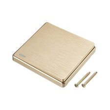 Light Switch Wall Panel Rocker 1 Gang 2 Way Gold Tone 250V 10A 86mmx86mm