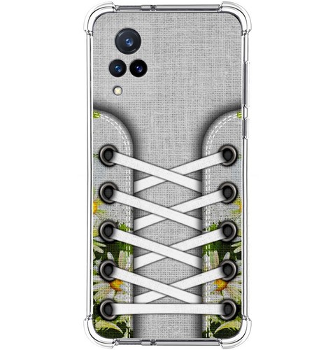 Topme Cover per vivo V21 5G (6.44 Inches) Custodia Case, Protezione Della Pelle Della Custodia in Silicone Tpu - Blu zaffiro