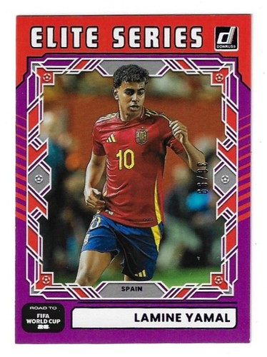 Lamine Yamal [Purple] #25 2025 Panini Donruss Road to FIFA Elite Series card