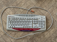 Vtg COMPAQ Presario Wired Multimedia Keyboard SK-2700 Beige PS/2 - Used once
