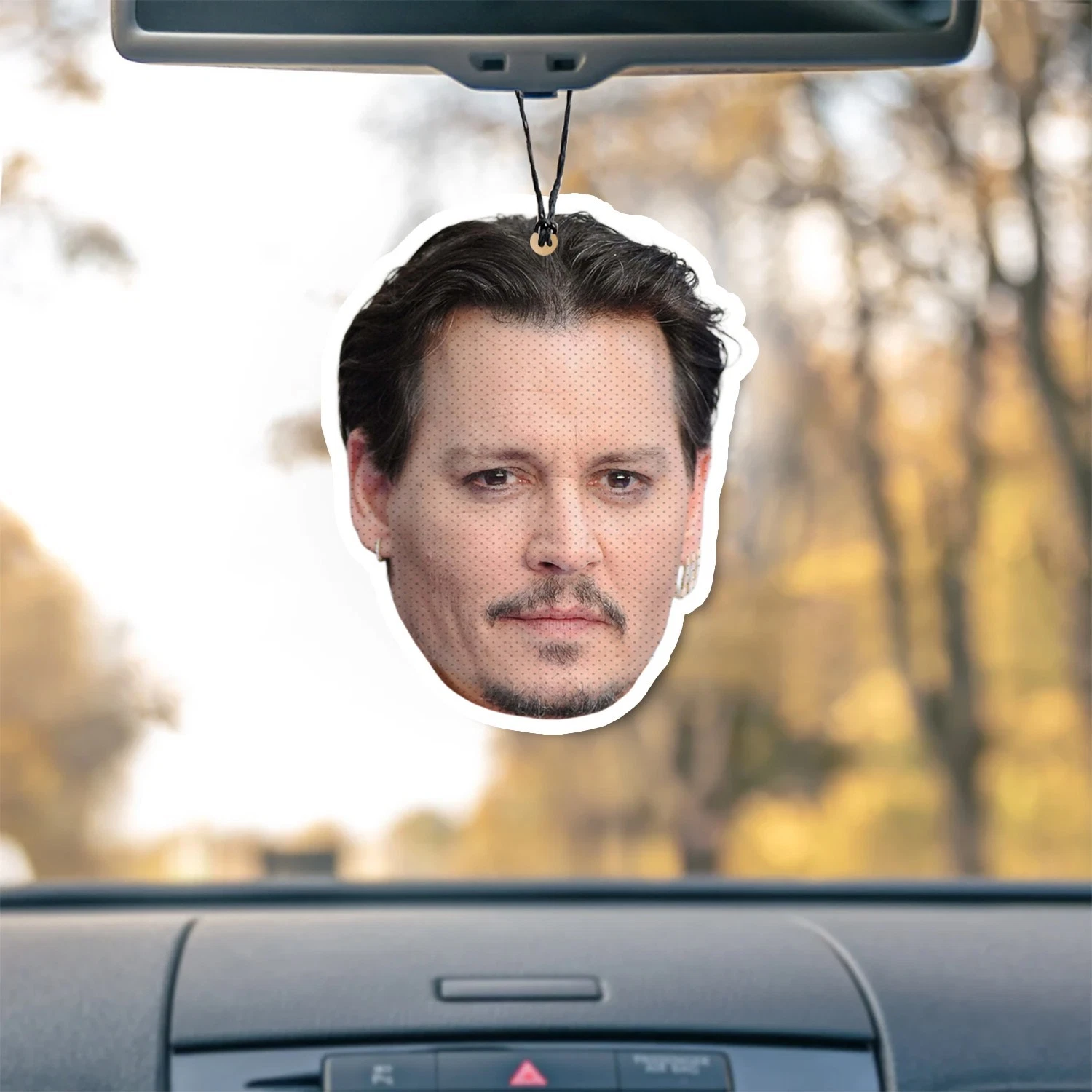 Johnny Depp Unscented Hanging Car Air Freshener Freshie