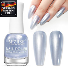 Grüner Nagellack 15ml deckend mit Perlmutt-Shimmer schnelltrocknend Basis-Öl für