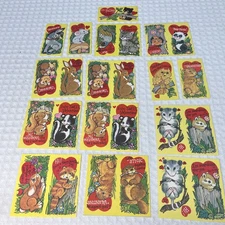 Lot of Vintage Antique Valentines Cards Diecut Mechanical Estate Find