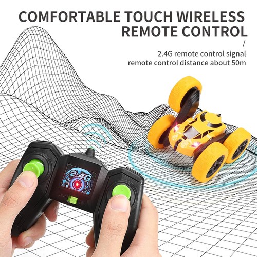 RC Car 4WD 2.4GHz Stunt Car 360° Flip Toy Off Road Drift RC Car for Boys Girls - Picture 4 of 23