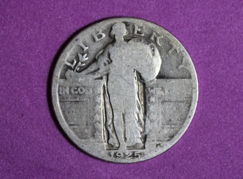 1925- Standing Liberty Silver Quarter #P33080