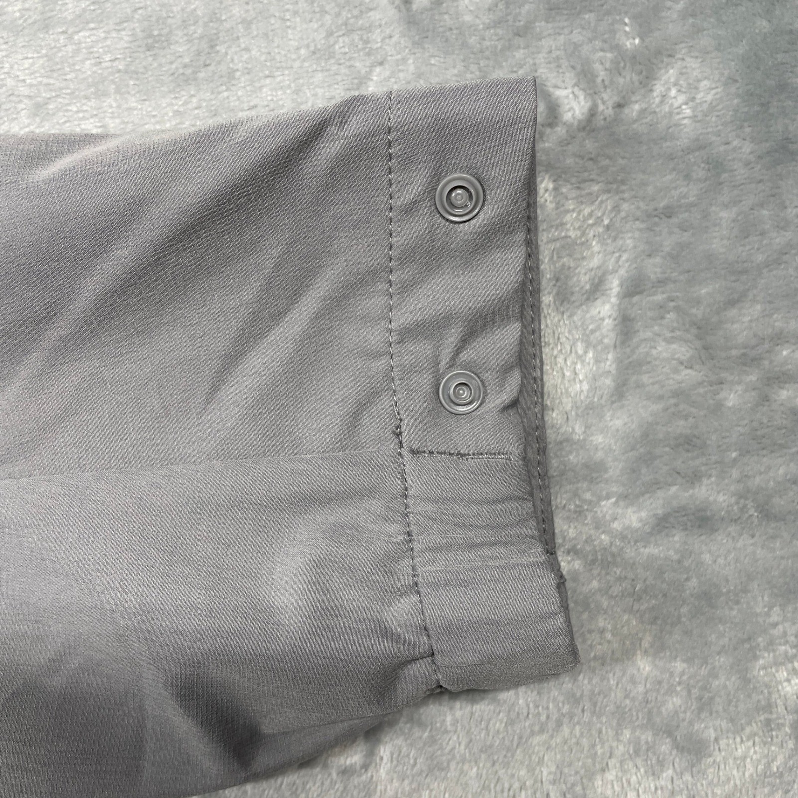 Levelwear Mens Gray Whale Gin Logo Lightweight Zip Up Vented Activewear Jacket L