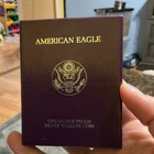 U.S. Mint 1986 American Eagle 1 oz .999 Silver Proof Coin w/ Box & COA