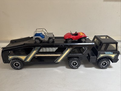 Vintage Tonka LKW Autotransporter 80er Jahre Retro Spielzeug Spiele Autotransporter gebraucht
