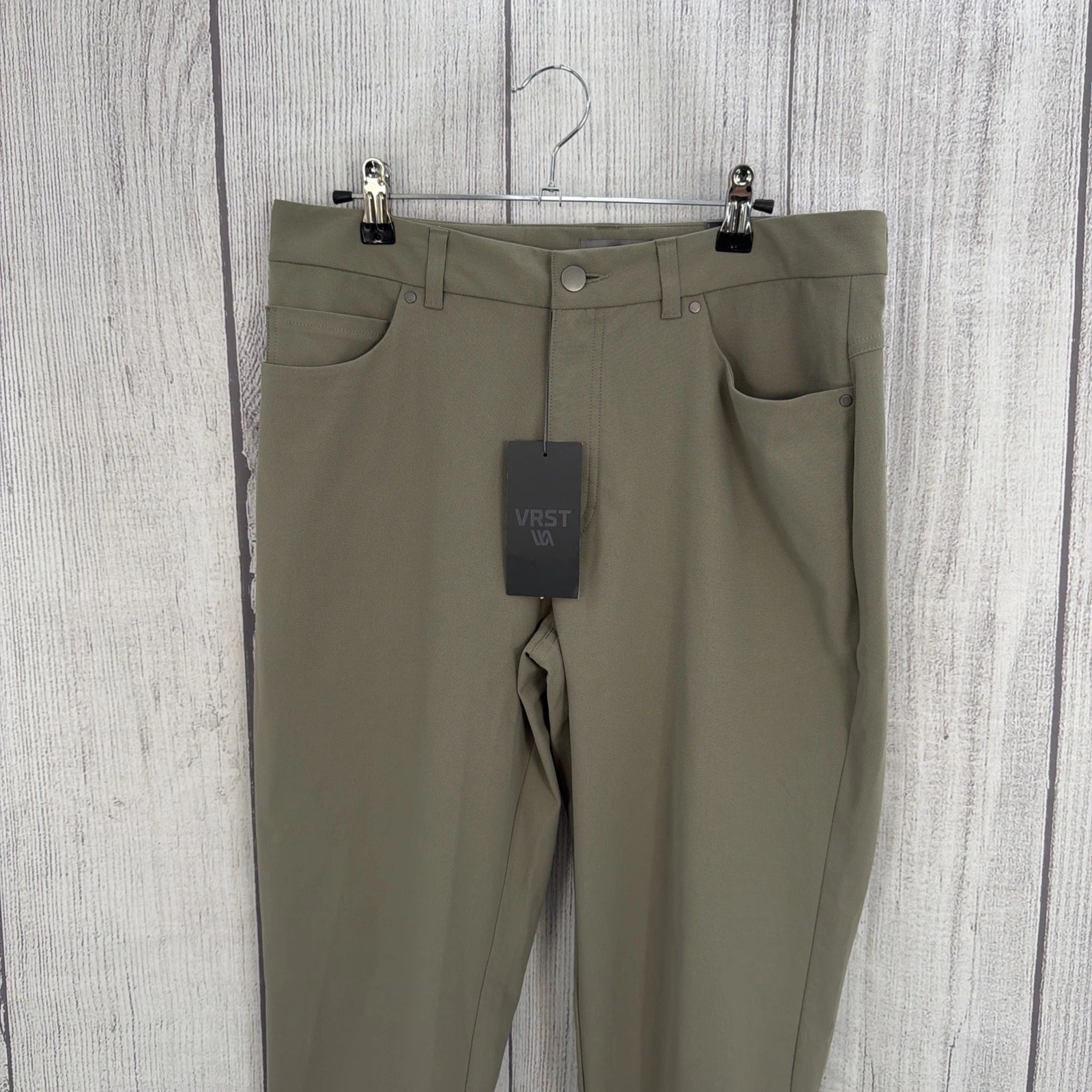 VRST Pants Mens 33x32 Earl Gray Commuter Chino Stretch Pockets Performance Golf
