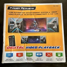 Power Acoustic PML-43HB New BLUETOOTH 4.3" LCD Single Din Headunit
