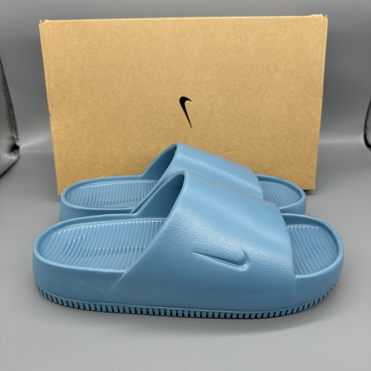 Nike Calm Slides Smoky Blue Men display picture 3