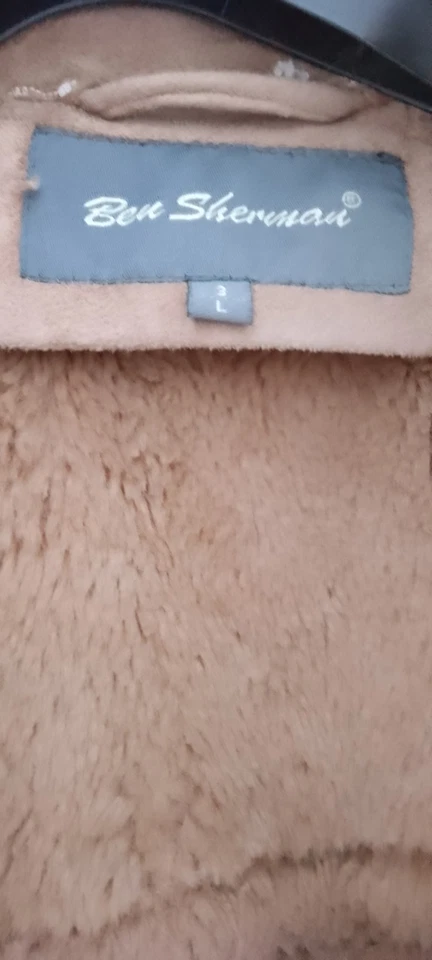 Ben Sherman Men's Suede duffle Coat Size XL Brown - Image 2 of 4