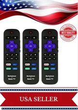 NEW OEM Roku TV Remote Control (3 Pack) Netflix Disney+ Hulu Sling - SHIPS FAST