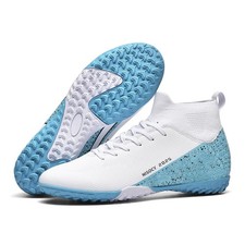 Men s Soccer Shoes Football Cleats High-Top Outdoor/Indoor Athletic Sneaker L...
