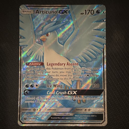 Pokémon TCG Articuno GX Sm-Celestial Storm 154/168 Full Art Holo UR 170 HP